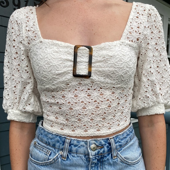 Topshop Lace Top - Picture 2 of 4